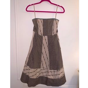 Anthropologie strapless country dress